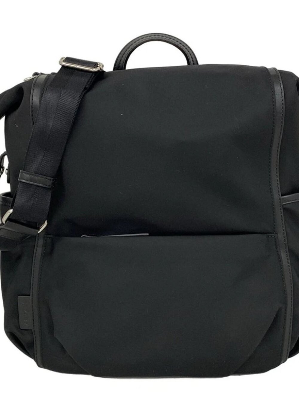 SAZABY 1323504-11-004 Black Nylon Leather Shoulder Bag
